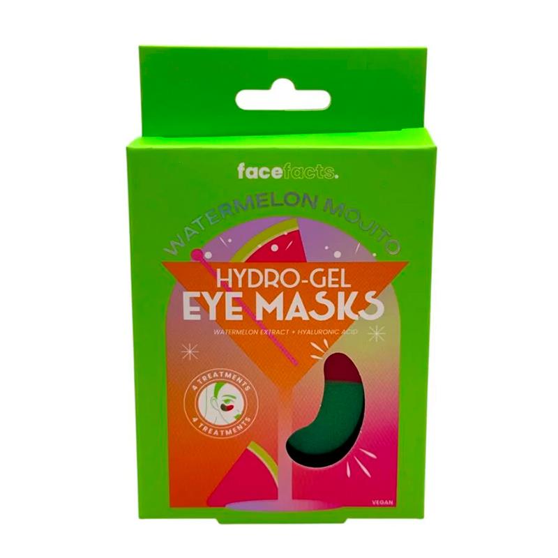 MASCARA OCULAR FACE FACTS HYDROGEL EYE MASKS WATERMELON MOJITO 4 PARES