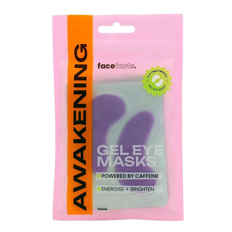 ADESIVOS OCULARES FACE FACTS GEL EYE MASKS AWAKENING CAFFEINE 2 PARES