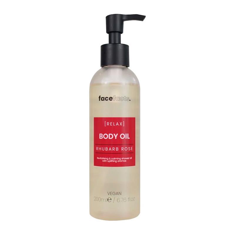 OLEO CORPORAL FACE FACTS SPA BODY SHOWER OIL RHUBARB ROSE 200ML
