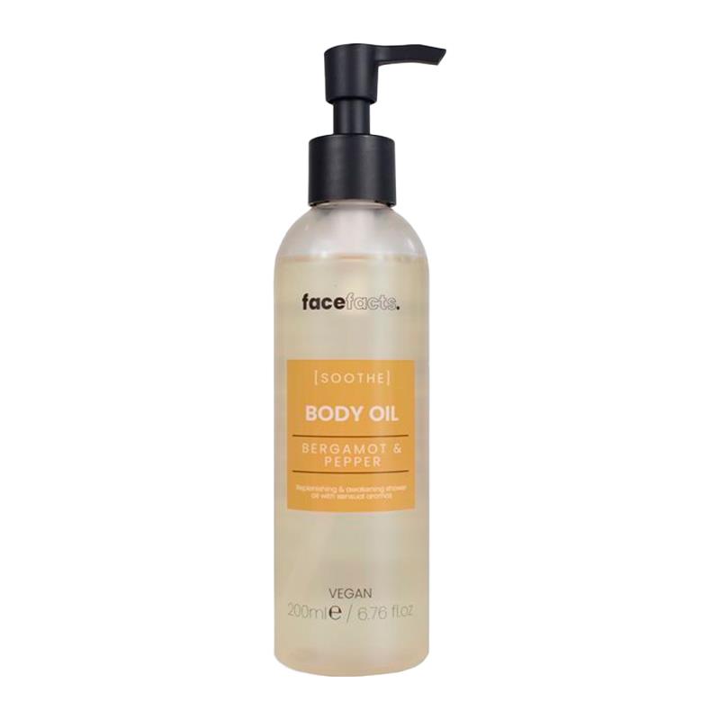 OLEO CORPORAL FACE FACTS SPA BODY SHOWER OIL BERGAMOT PEPPER 200ML