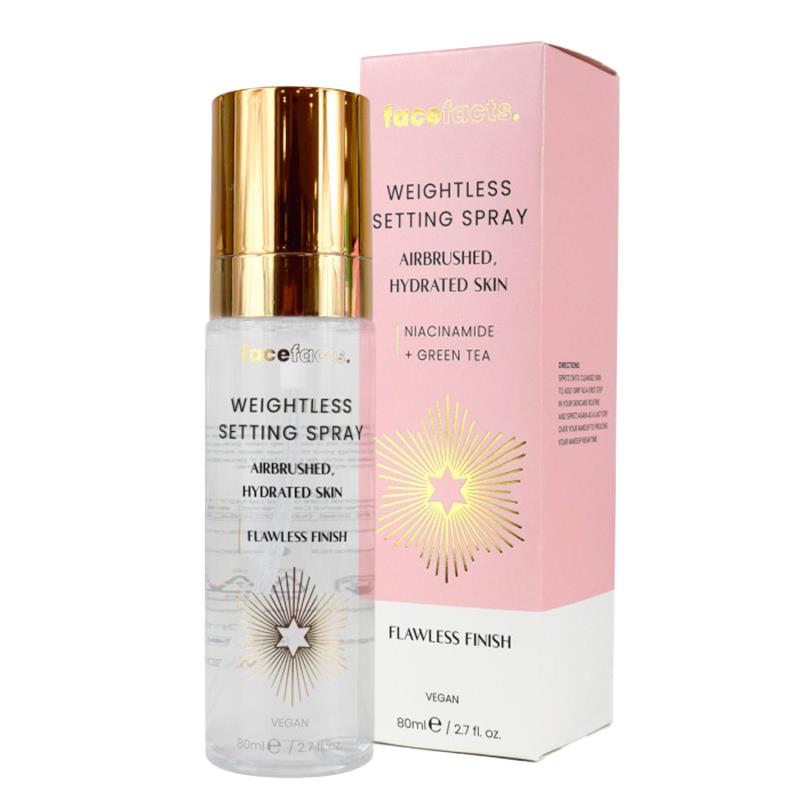SPRAY FIXADOR DE MAQUIAGEM FACIAL FACE FACTS TINTED SKINCARE WEIGHTLESS SETTING SPRAY 80ML