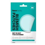 ADESIVOS PARA IMPERFEICOES FACIAIS 36 UNIDADES "FACE FACTS BLEMISH PATCHES CLEAR ROUND QUEST
