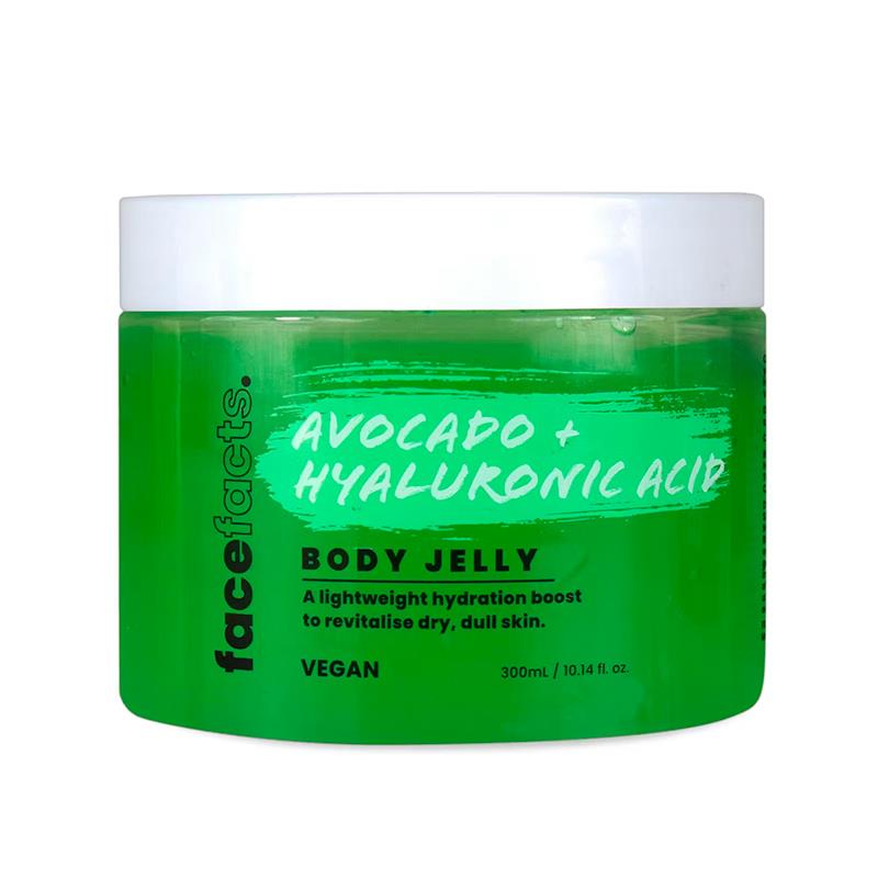 CREME HIDRATANTE CORPORAL FACE FACTS BODY JELLY MOISTURISER AVOCADO HYALURONIC ACID 300ML