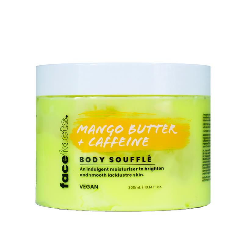 CREME HIDRATANTE CORPORAL FACE FACTS BODY SOUFFLE MOISTURISER MANGO BUTTER CAFFEINE 300ML