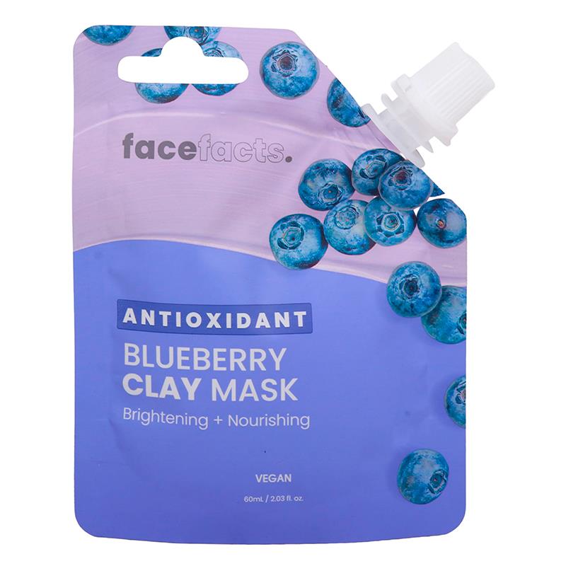MASCARA FACIAL FACE FACTS POUCHES CLAY MUD MASK ANTIOXIDANT 60ML