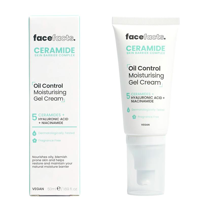 GEL CREME HIDRATANTE FACIAL FACE FACTS CERAMIDE OIL CONTROL MOISTURISING GEL CREAM 50ML