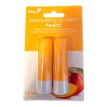 BALSAMO LABIAL 2 UNIDADES X4,3GR "PRETTY MOISTURISING LIP BALM TWIN PACK PEACH 24/48" MARCA QUEST