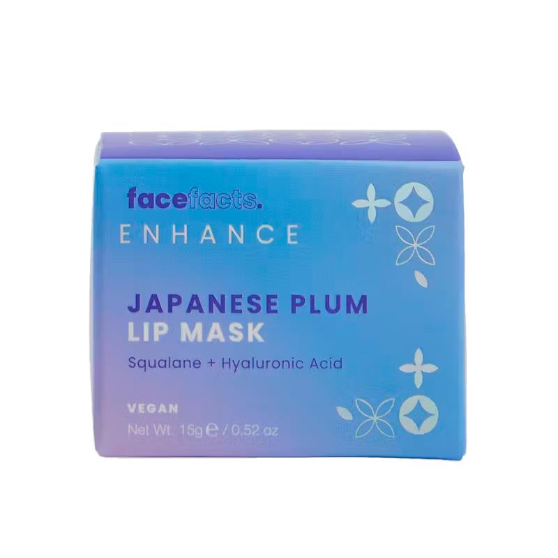 MASCARA LABIAL FACE FACTS ENHANCE JAPANESE PLUM LIP MASK 15G