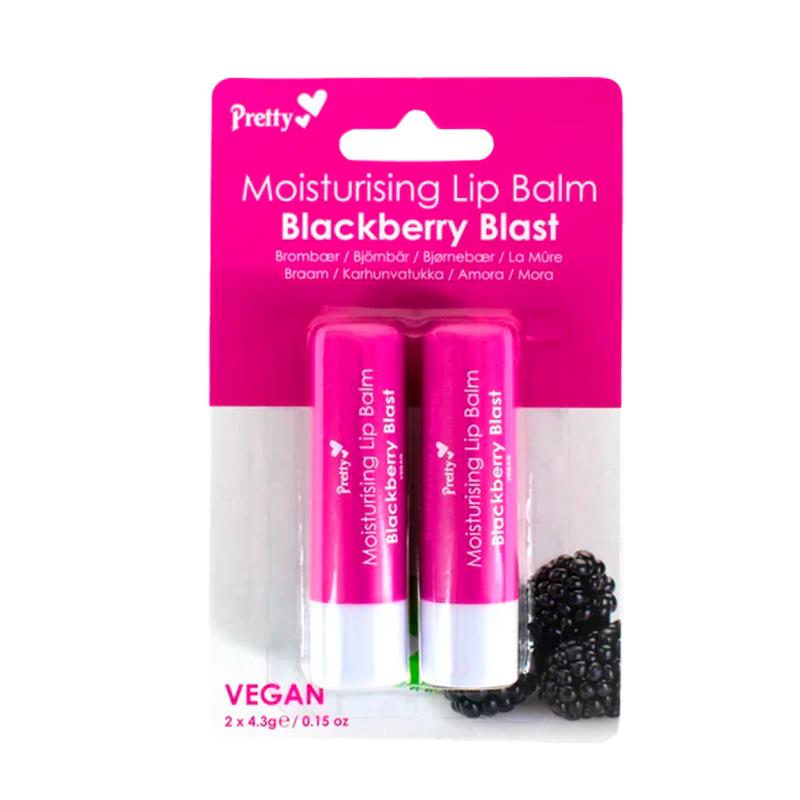 HIDRATANTE LABIAL PRETTY TWIN PACK BLACKBERRY BLAST 2UN X 4.3G