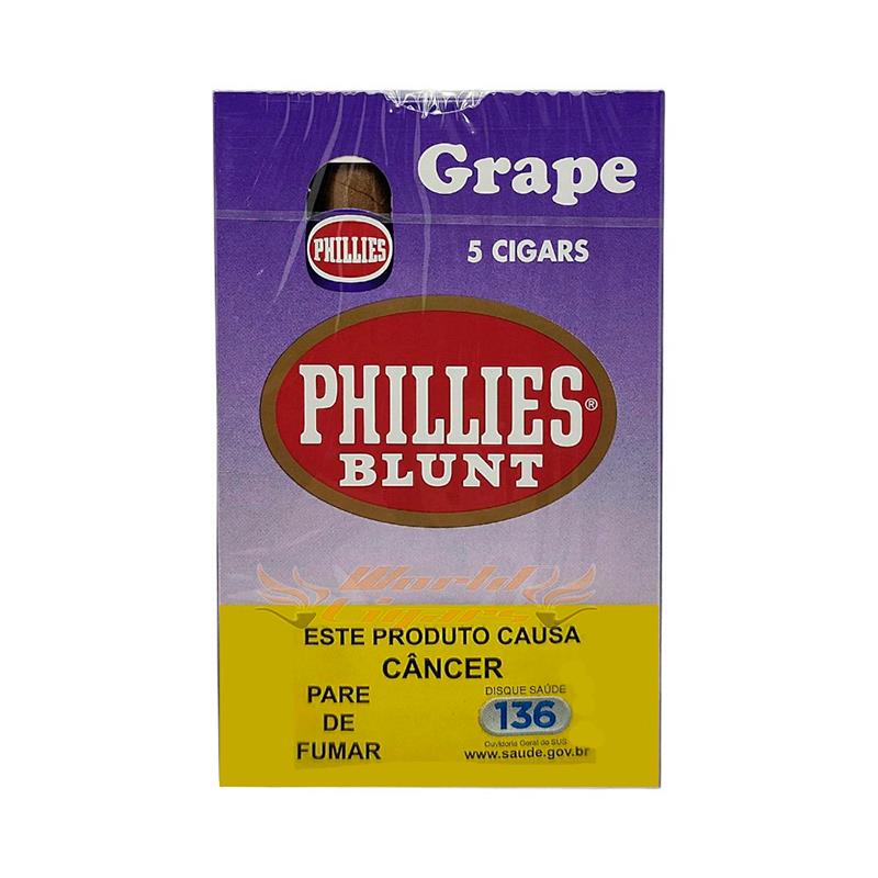 CHARUTOS PHILLIES BLUNT GRAPE 10 CARTEIRAS COM 5 CHARUTOS CADA UM PHILLIES