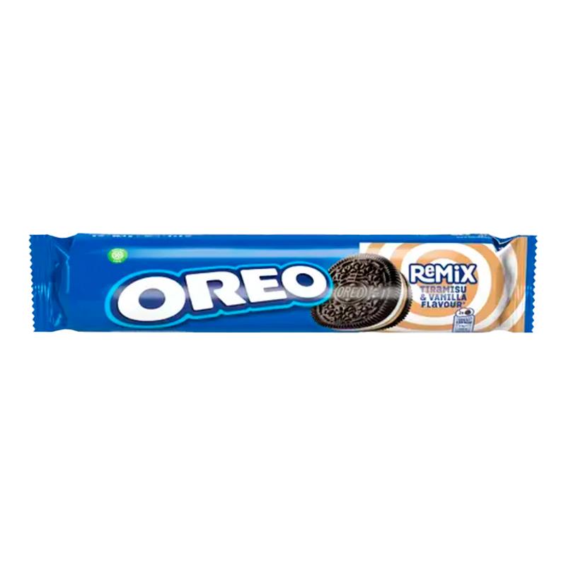 BISCOITOS OREO RECHEADO TIRAMISU E BAUNILHA 157G