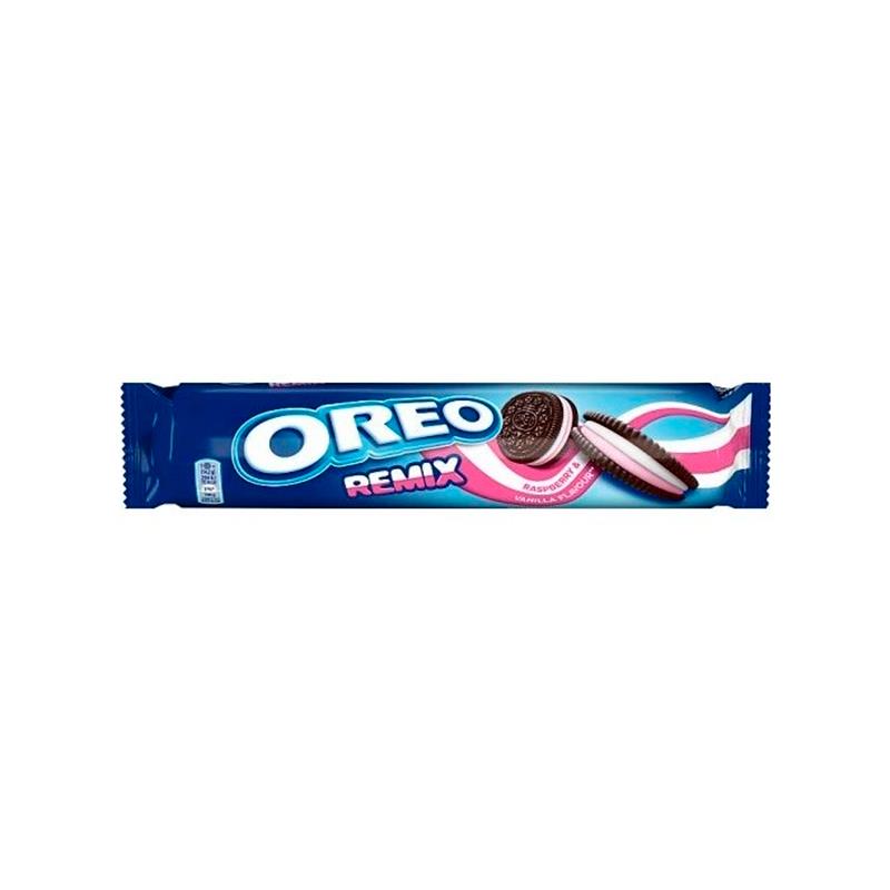 BISCOITOS OREO RECHEADO FRAMBOESA E BAUNILHA 157G