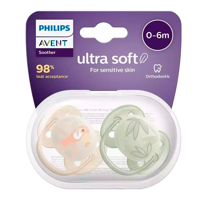 CHUPETA PHILIPS AVENT ULTRA SOFT ESCUDO FLEXIVEL SCF091/07 MENINO
