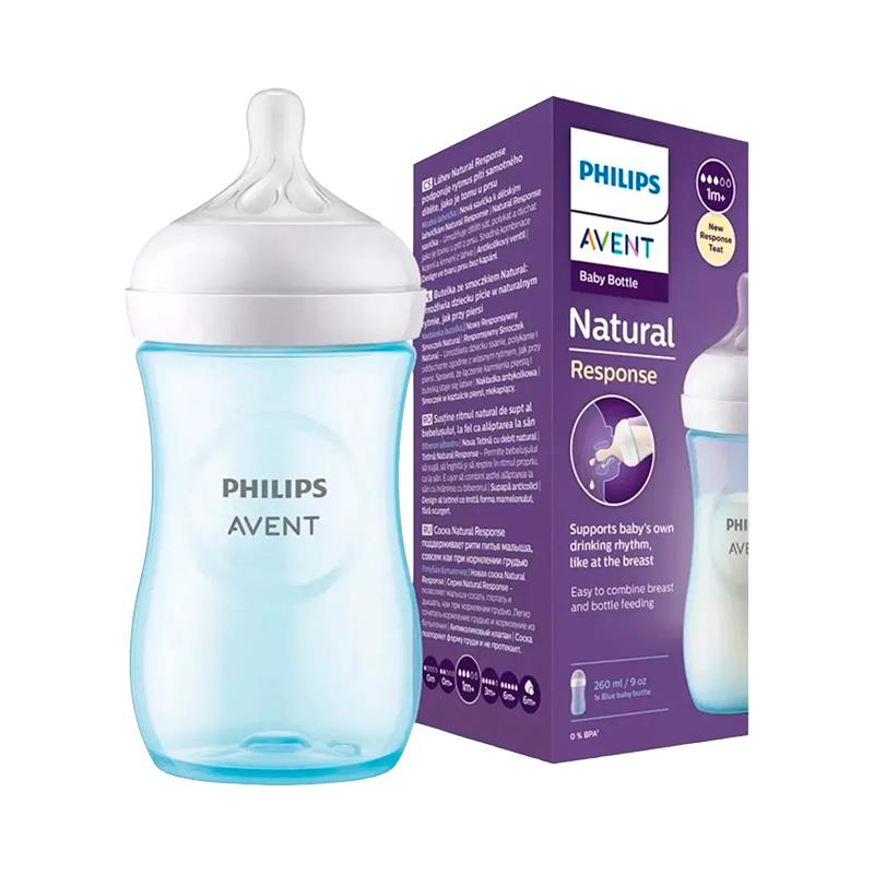 MAMADEIRA PHILIPS AVENT NATURAL 3.0 SCY903/21 260ML AZUL