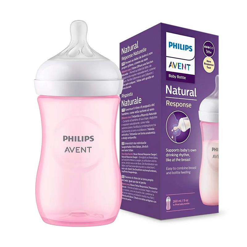 MAMADEIRA PHILIPS AVENT NATURAL 3.0 SCY903/11 260ML ROSA