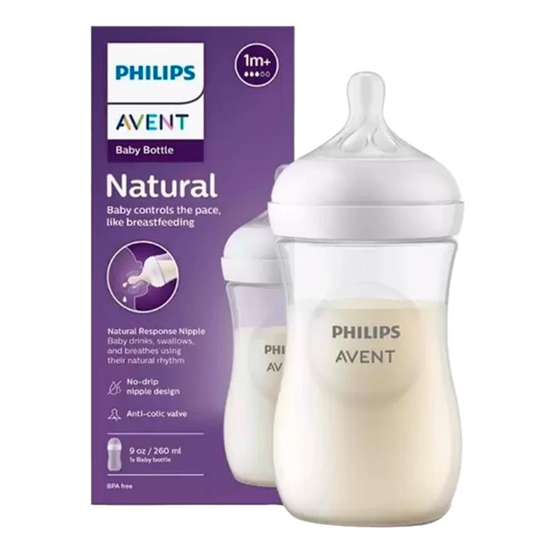 MAMADEIRA PHILIPS AVENT NATURAL 3.0 SCY903/01 260ML TRANSLUCIDA