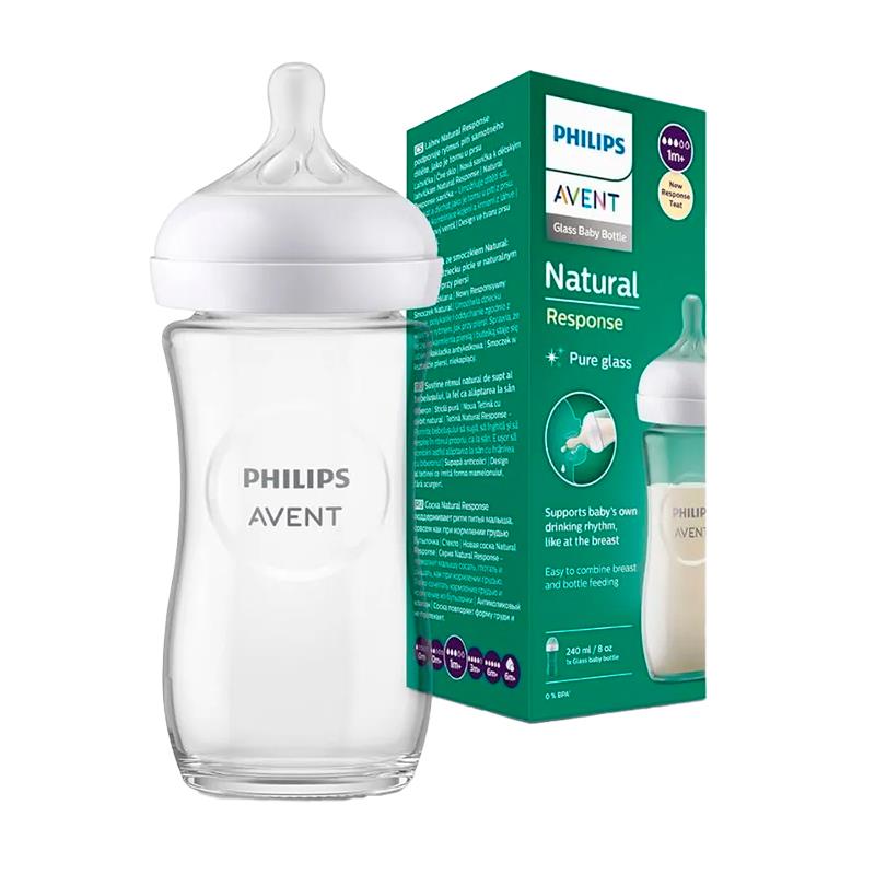 MAMADEIRA PHILIPS AVENT NATURAL 3.0 VIDRO SCY933/01 240ML