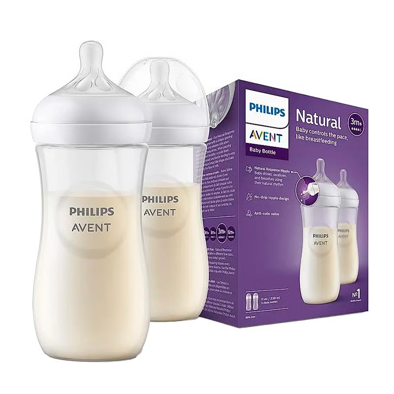 MAMADEIRA PHILIPS AVENT NATURAL 3.0 SCY906/02 330ML PACK 2UN