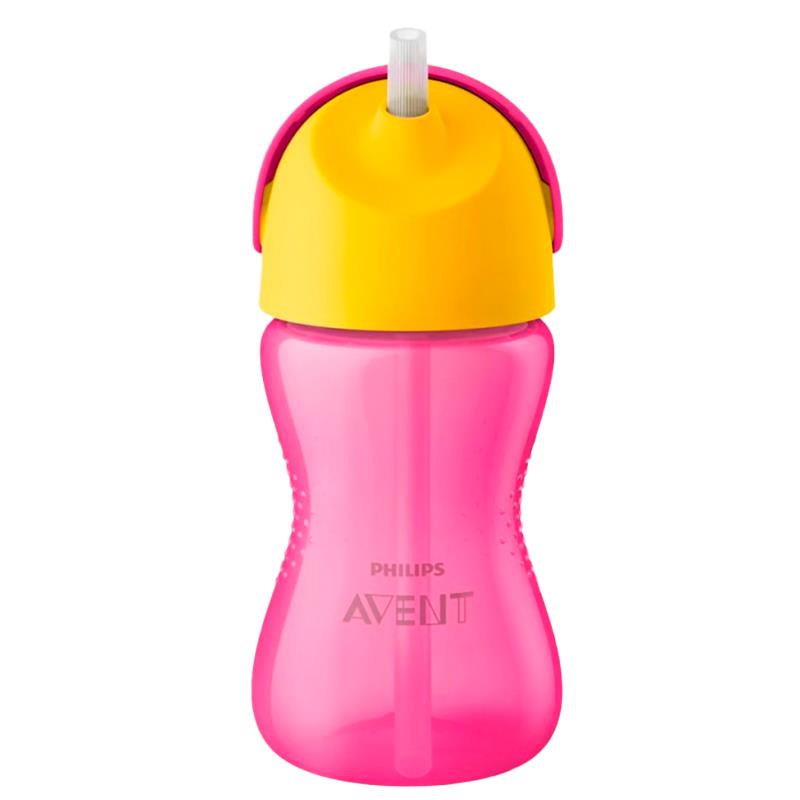 COPO PHILIPS AVENT C/CANUDO SCF798/02 300ML ROSA