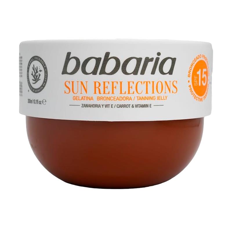 GELATINA BRONZEADORA BABARIA FPS15 C/EXTRATO DE CENOURA 300ML