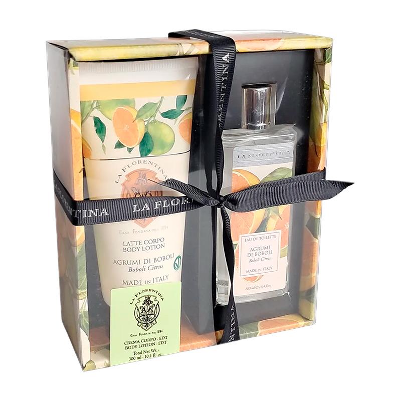 KIT LAQ FLORENTINA MELOGRANO PERFUME EDT 100ML E CREME CORPORAL 200ML
