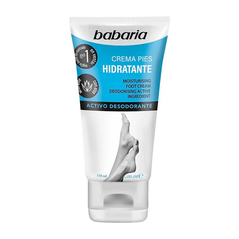 CREME HIDRATANTE BABARIA PARA PES COM ALOE VERA 150ML