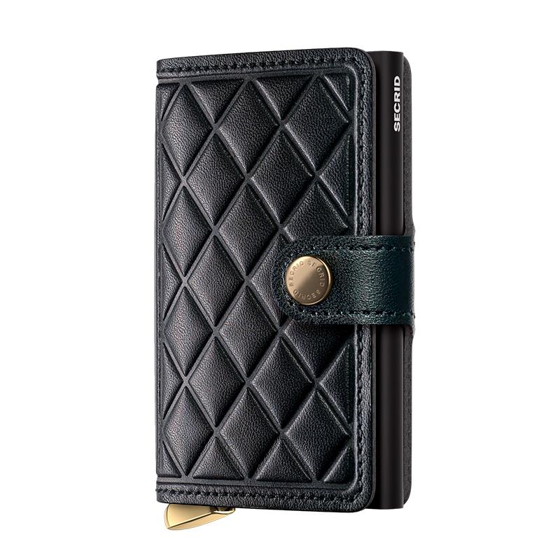 CARTEIRA UNISSEX SECRID MINI EDGE MED BLACK PRETO