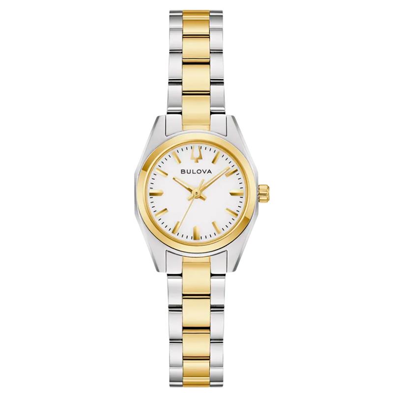 RELOGIO DE PULSO FEMININO BULOVA 30MM 98L331 PRATA/DOURADO