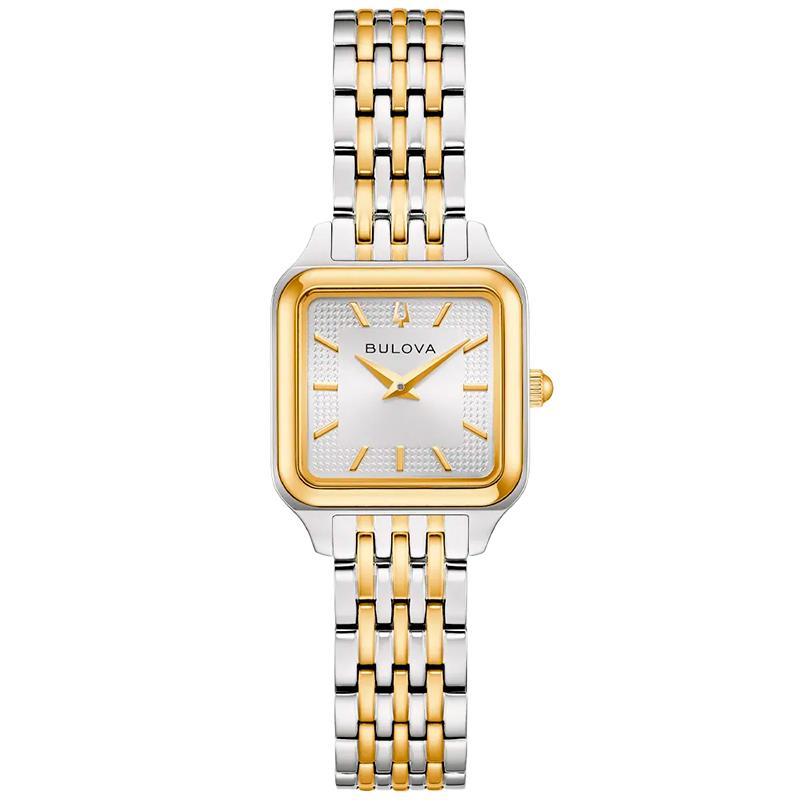 RELOGIO FEMININO BULOVA 30MM 98L330 PRATA/DOURADO