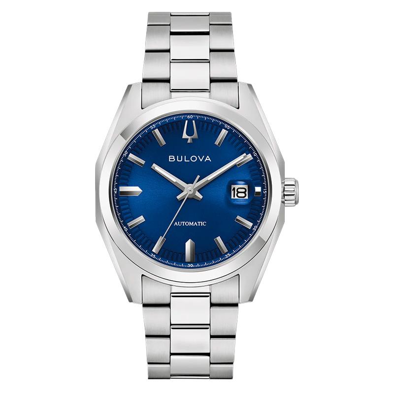 RELOGIO MASCULINO BULOVA 39MM 96B436 PRATA/AZUL