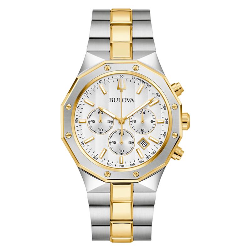 RELOGIO DE PULSO MASCULINO BULOVA 44MM 98B450 PRATA