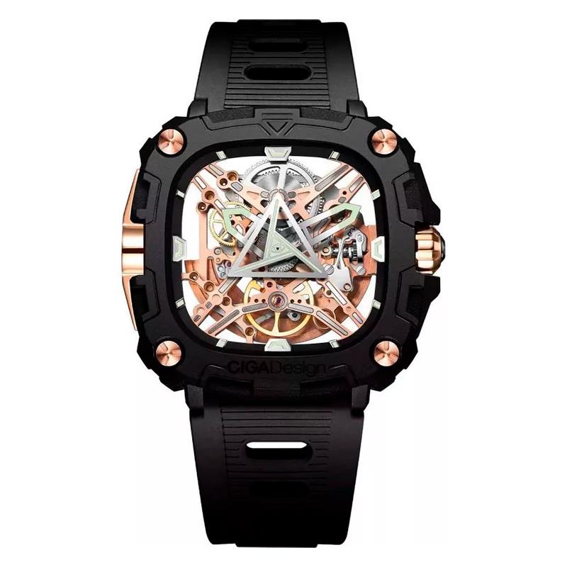 RELOGIO MASCULINO CIGA DESIGN MECHANICCAL EYE OF HORUS X051-BRO1-W5B GOLD