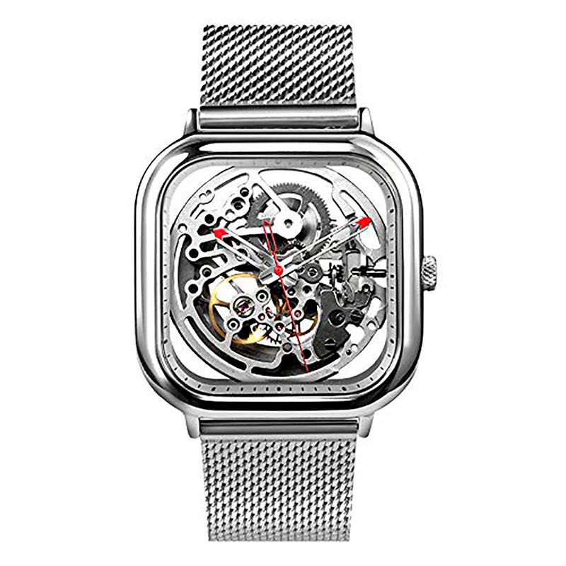 RELOGIO MASCULINO CIGA DESIGN MECHANICCAL SKELETON Z011-SISI-W13 SILVER
