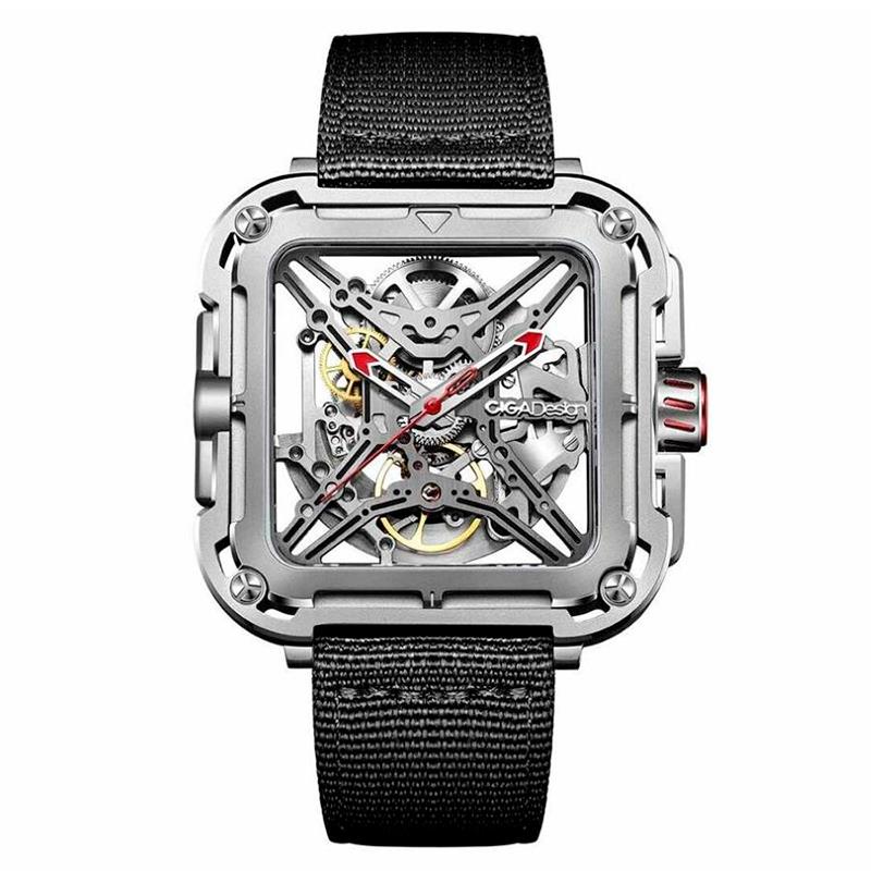 RELOGIO MASCULINO CIGA DESING MECHANICCAL GORILLA X011-SISI-W25BK SILVER