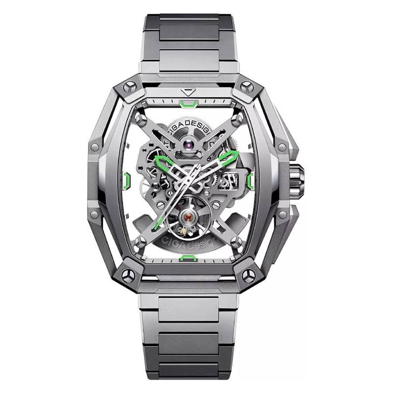 RELOGIO MASCULINO CIGA DESIGN MECHANICCAL Z SERIES HUNTER Z035-SS01-W1S PRATA