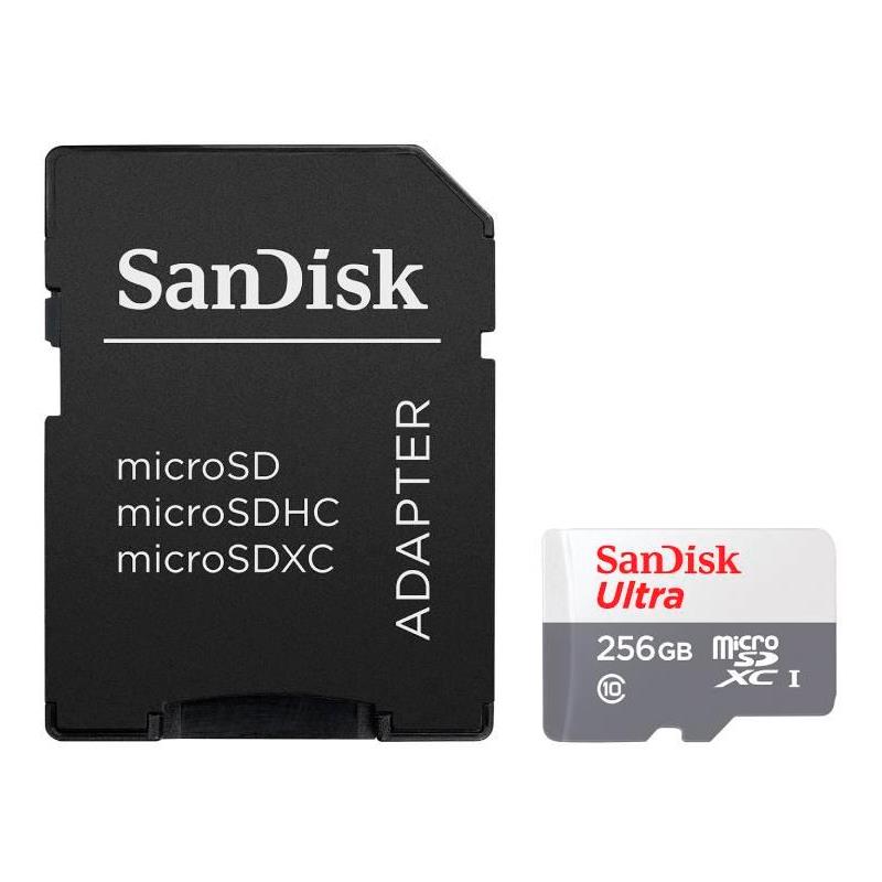 CARTAO DE MEMORIA SANDISK MICRO SD ULTRA 256GB 100MB/S