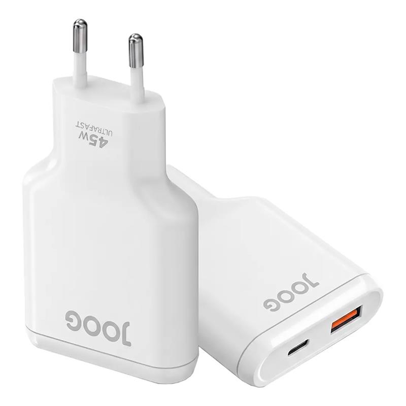 FONTE CARREGADOR JOOG 2 SAIDA FCH45 45W USB-A/USB-C