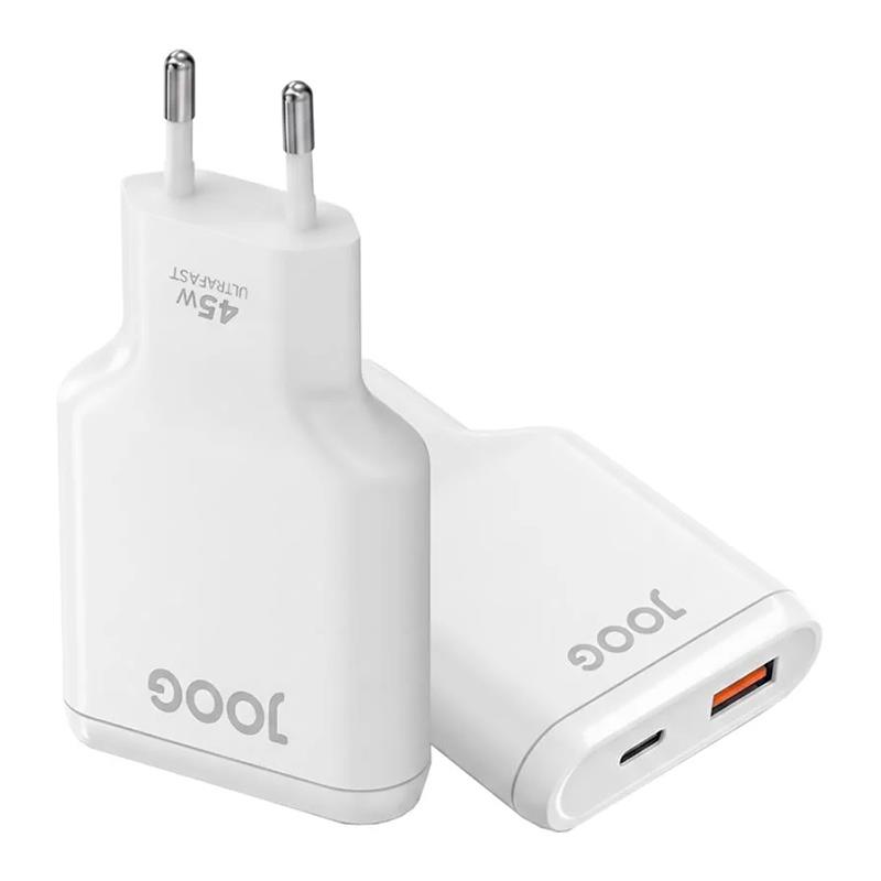 FONTE CARREGADOR JOOG 2 SAIDA FCH30 30W USB-A/USB-C