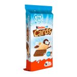 WAFERS DE CHOCOLATE RECHEADOS KINDER CARDS 12X2 PACOTE 307,2G