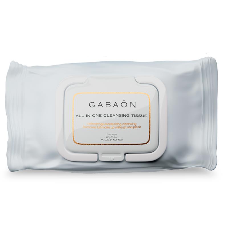 TESTER LENCOS DESMAQUILANTE GABAON ALL IN ONE CLEANSING TISSUE 30UN 145G