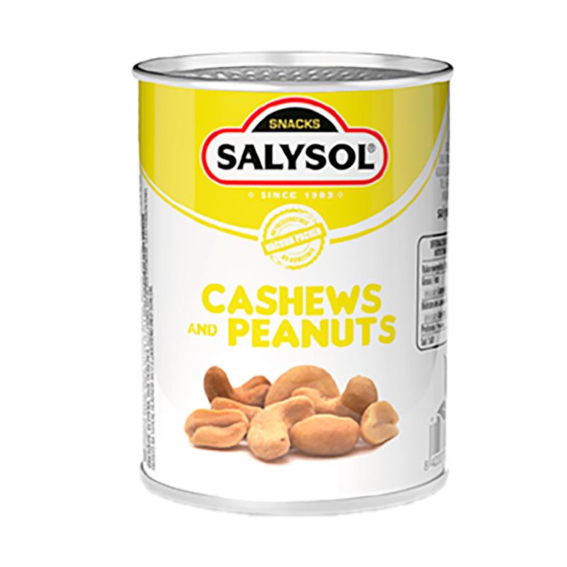 CASTANHAS DE CAJU E AMENDOINS SALYSOL LATA 70G