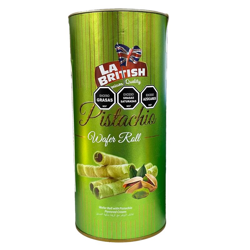 BISCOITO LA BRITISH PISTACHIO LATA 200G