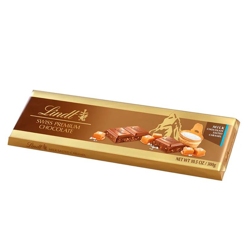 CHOCOLATE LINDT AO LEITE GOLD SALTED CARAMEL 300G