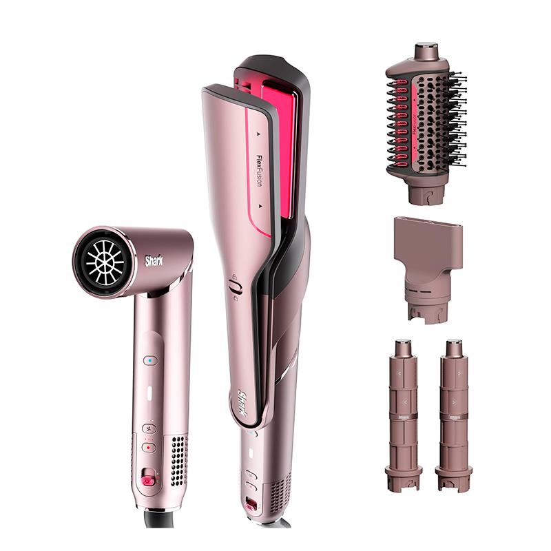 SECADOR DE CABELOS SHARK FLEXFUSION MULTISTYLER HD672SCO X5 COSMIC BLUSH