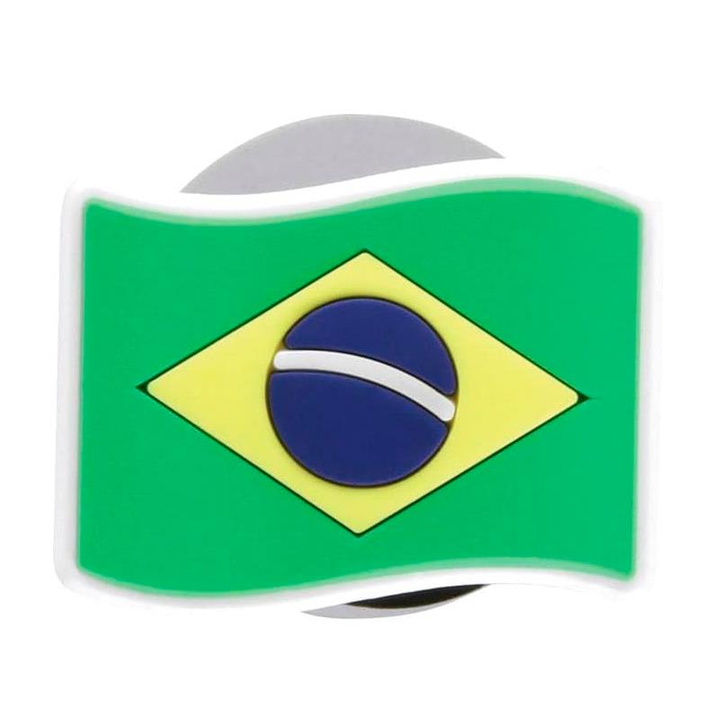 BROCHE P/CROCS JIBBITZ BRAZIL FLAG