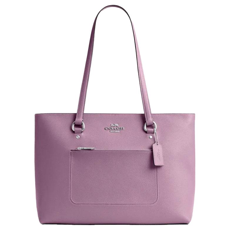 BOLSA FEMININA COACH LEATHER STATION TOTE CCD71 COURO JASMINE