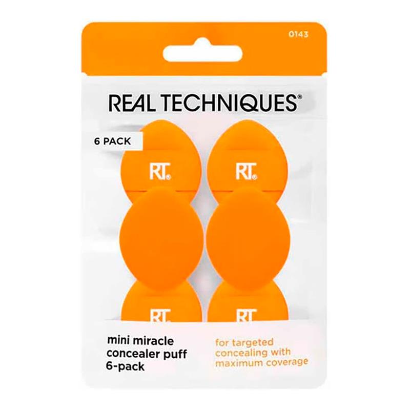CONJUNTO DE ESPONJAS DE MAQUIAGEM REAL TECHNIQUES MINI MIRACLE 6UN