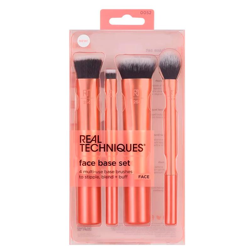 CONJUNTO DE PINCEIS REAL TECHNIQUES FACE BASE SET 4UN
