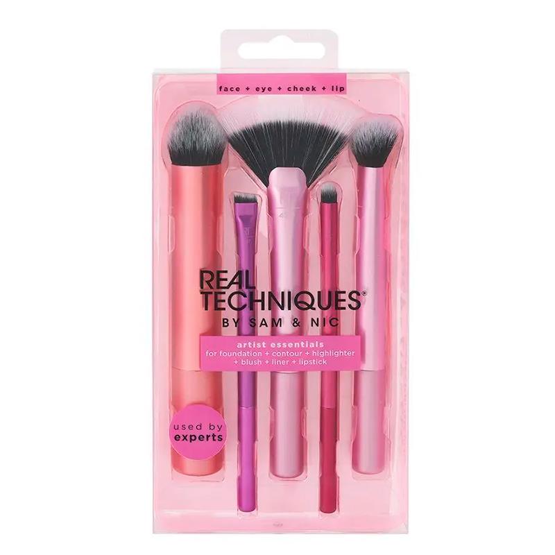CONJUNTO DE PINCEIS REAL TECHNIQUES ARTIST ESSENTIALS BRUSH SET 5UN