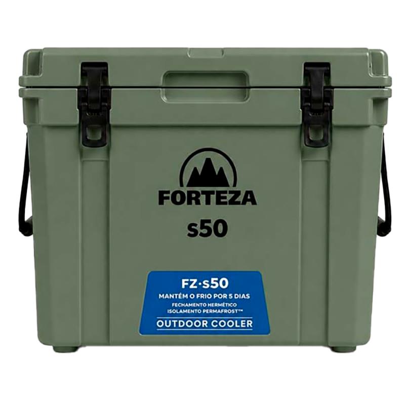 COOLER DE PLASTICO ISOTERMICO FORTEZA 50L FZ-S50VE VERDE
